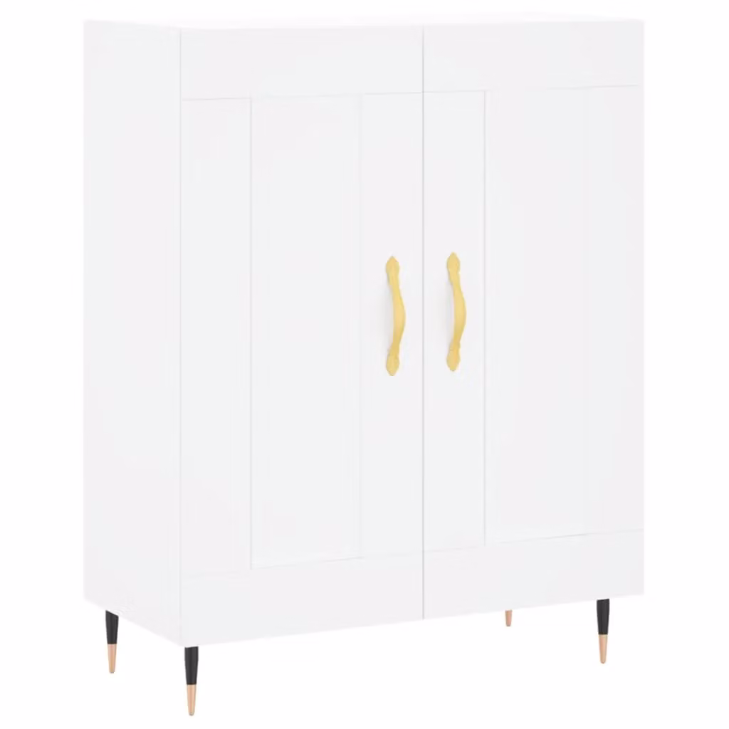 Berkfield Home White Classic Sideboard in Matt MDF, W/D/H: 69.5 x 34 x 90 cm – 2