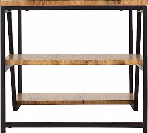 Seconique Durham Industrial Coffee Table in Oak and Black – 5