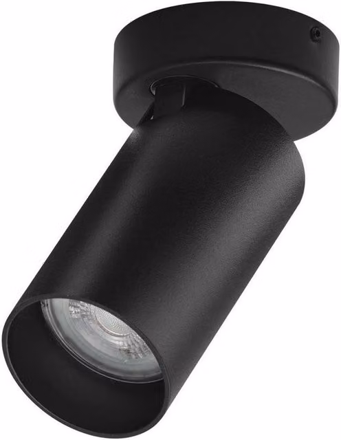 Netlighting Oso Surface Mounted Downlight in Sandy Black with GU10 LED Bulb – 1