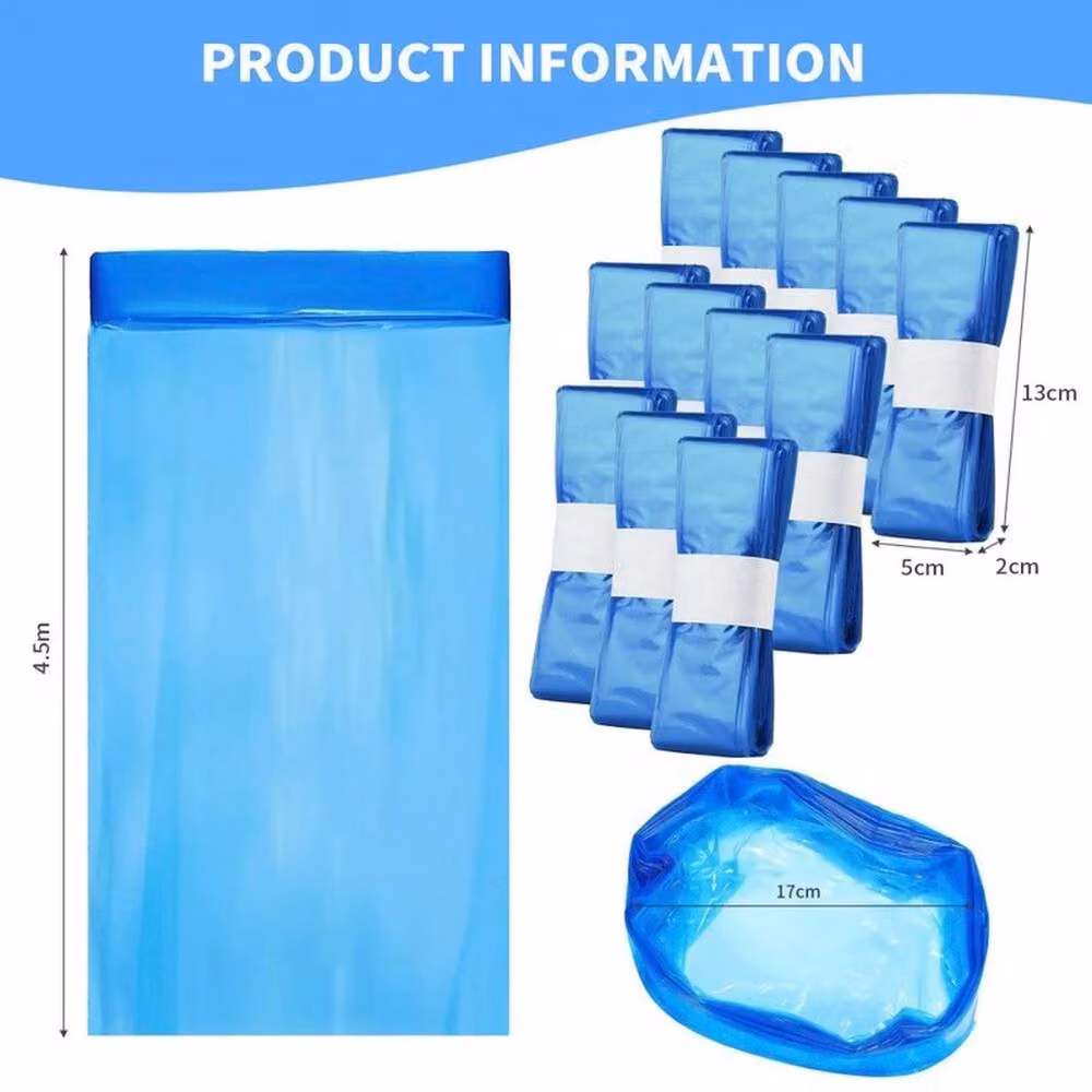 KORVIXA 24 Pack Blue Nappy Bin Refill Bags, W: 26 cm, D: 18 cm – 2