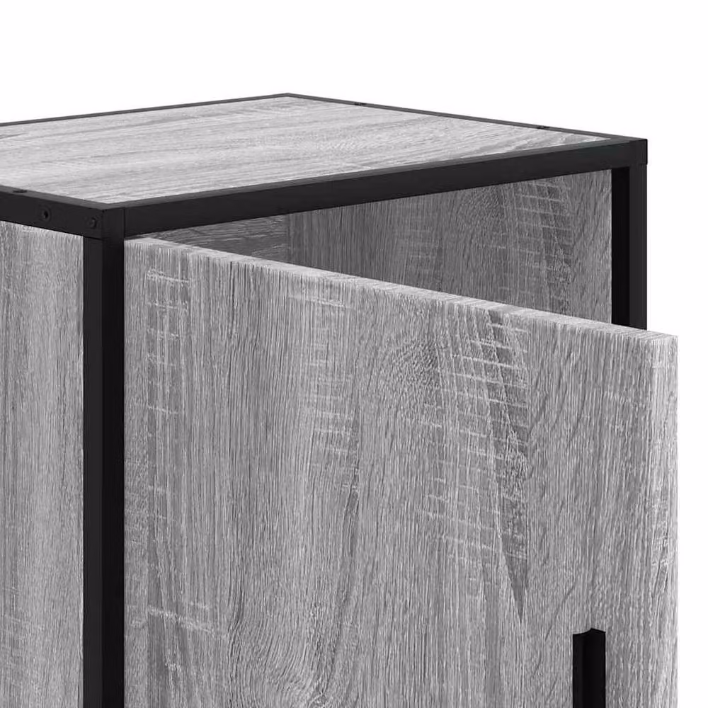 Berkfield Home Elegant Bedside Cabinet in Grey Sonoma, W/D/H: 40 x 31 x 50 cm – 6