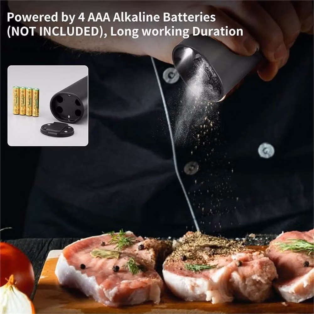 Nordara Electric Salt and Pepper Grinder Set in Black – 3