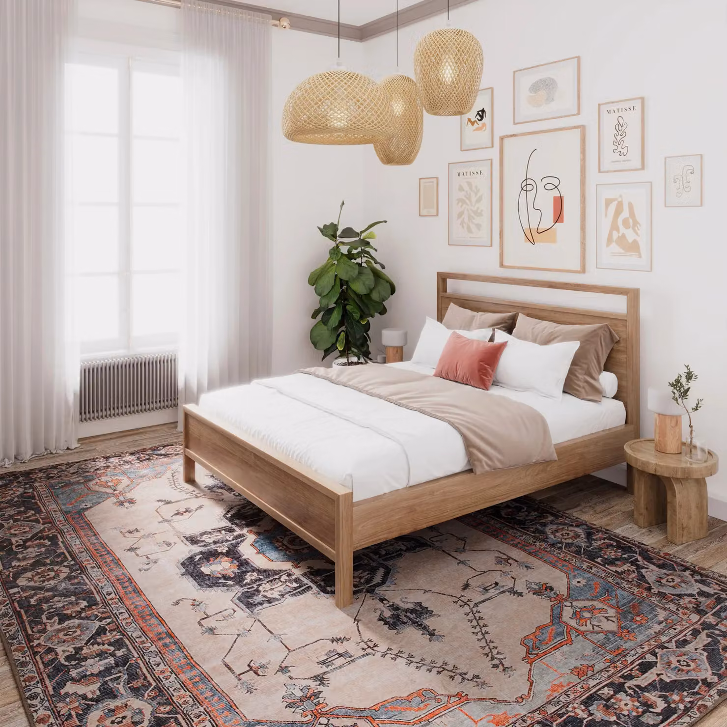 Kukoon Cream Distressed Shabby Chic Living Room Area Rug in Light Beige, W/D/H: 240 x 330 cm – 2