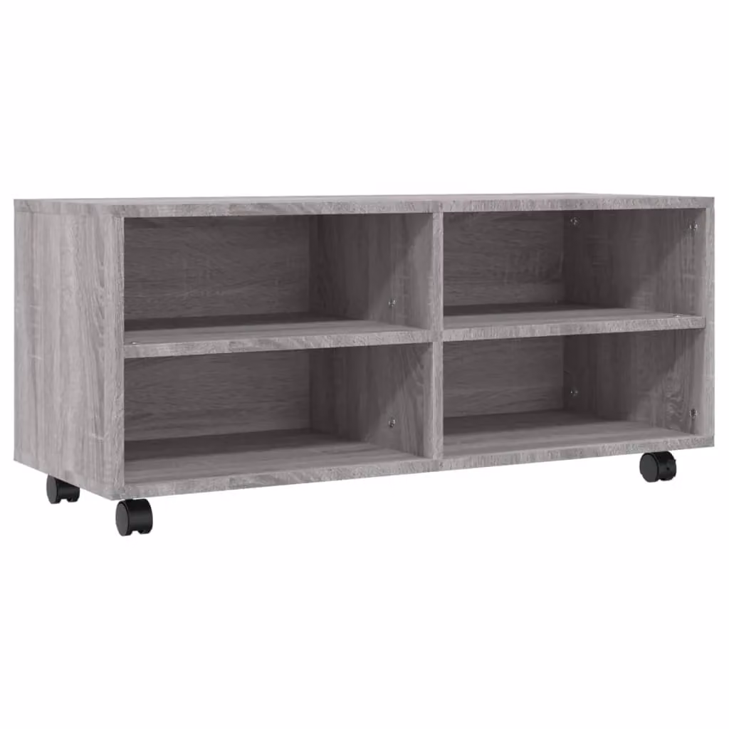Berkfield Home Grey Sonoma TV Cabinet with Castors, W/D/H: 90 x 35 x 35 cm – 2
