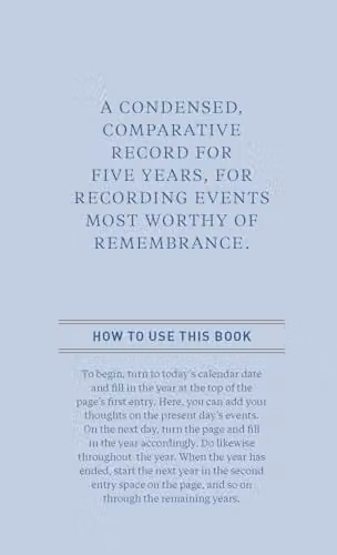 Chronicle Books Denim One Line a Day Five-Year Memory Book – 2