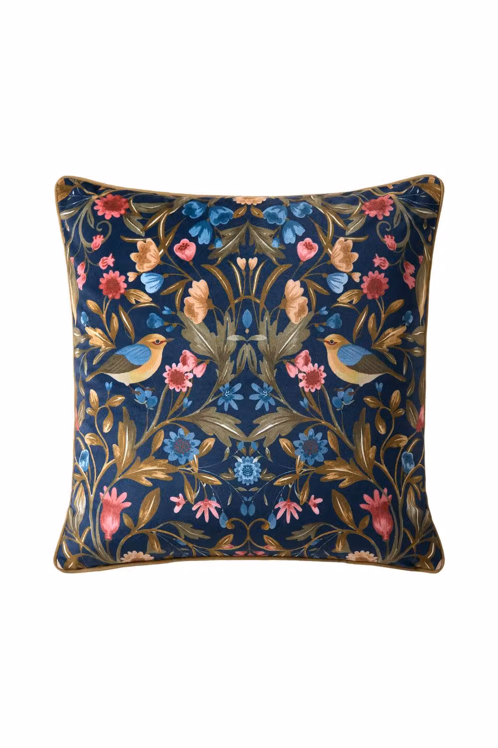 Catherine Lansfield Hedgerow Hopper Square Floral Cushion in Blue, W/D/H: 45 x 45 x 45 cm – 3