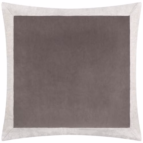 Yard Auden Matte Velvet Square Cushion in Taupe, W/D/H: 50 x 50 x 50 cm – 1