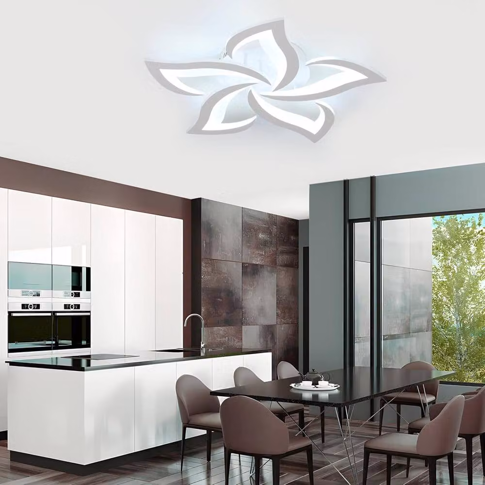 Goeco Modern Dimmable LED Ceiling Light in White with Remote Control and App Control – 2