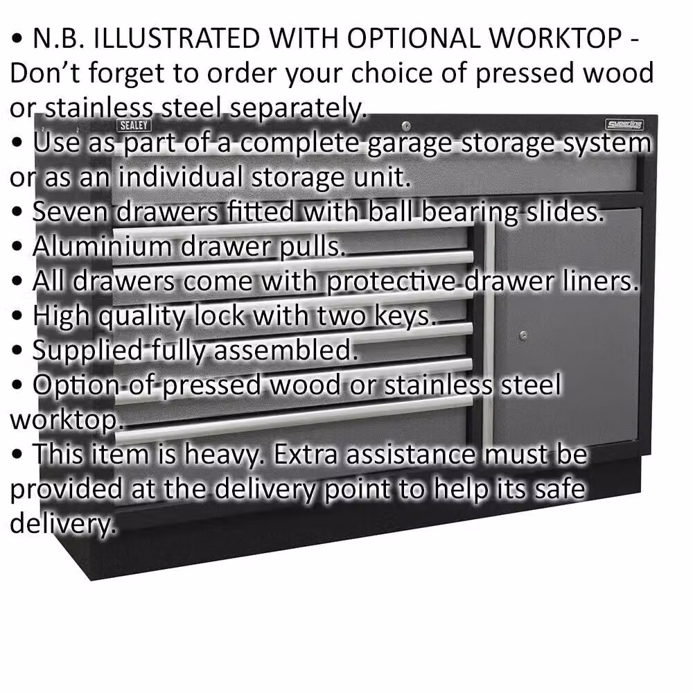 Loops Multicolour Modular 7 Drawer Floor Standing Cabinet with Locking Mechanism – 2