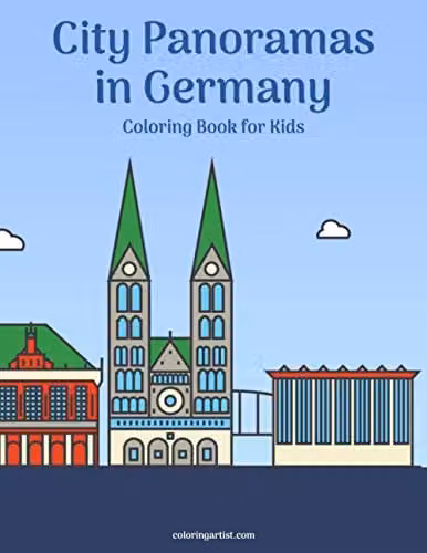 City Panoramas in Germany Colouring Book for Kids by Independently Published, Multicolour