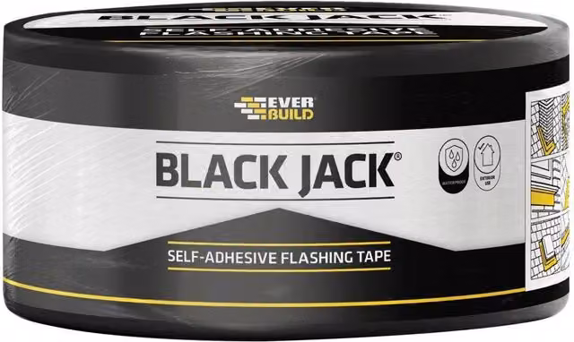 Sika Black Jack Flashing Tape in Black and Multicolour