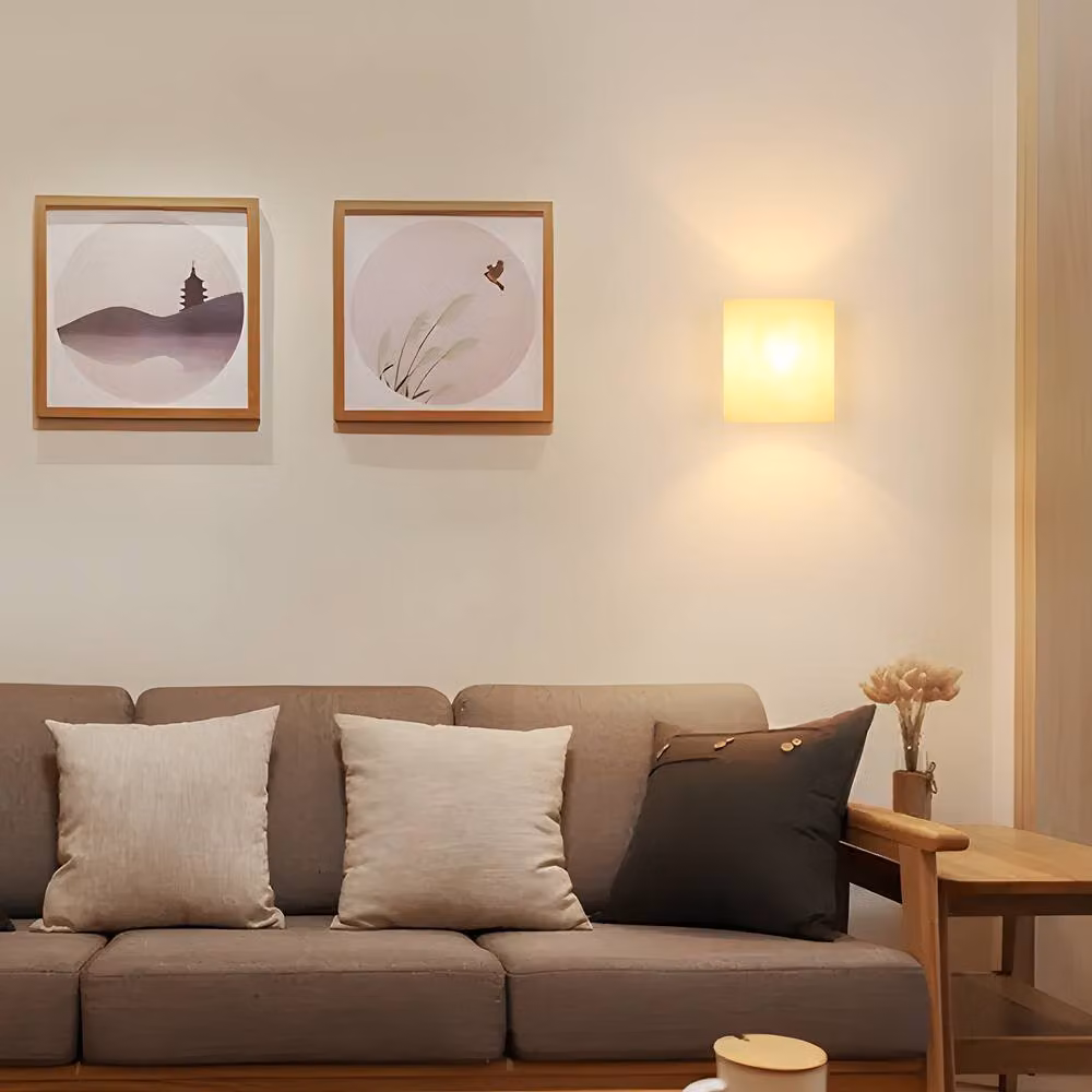 Pheashine Nordic Wooden Wall Sconce with Transparent Glass Shade and E27 Bulb in White – 3