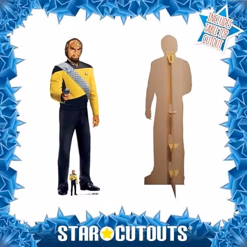 Star Cutouts SC4678 Star Trek Worf Lifesize Cardboard Cutout, Height: 193 cm – 3