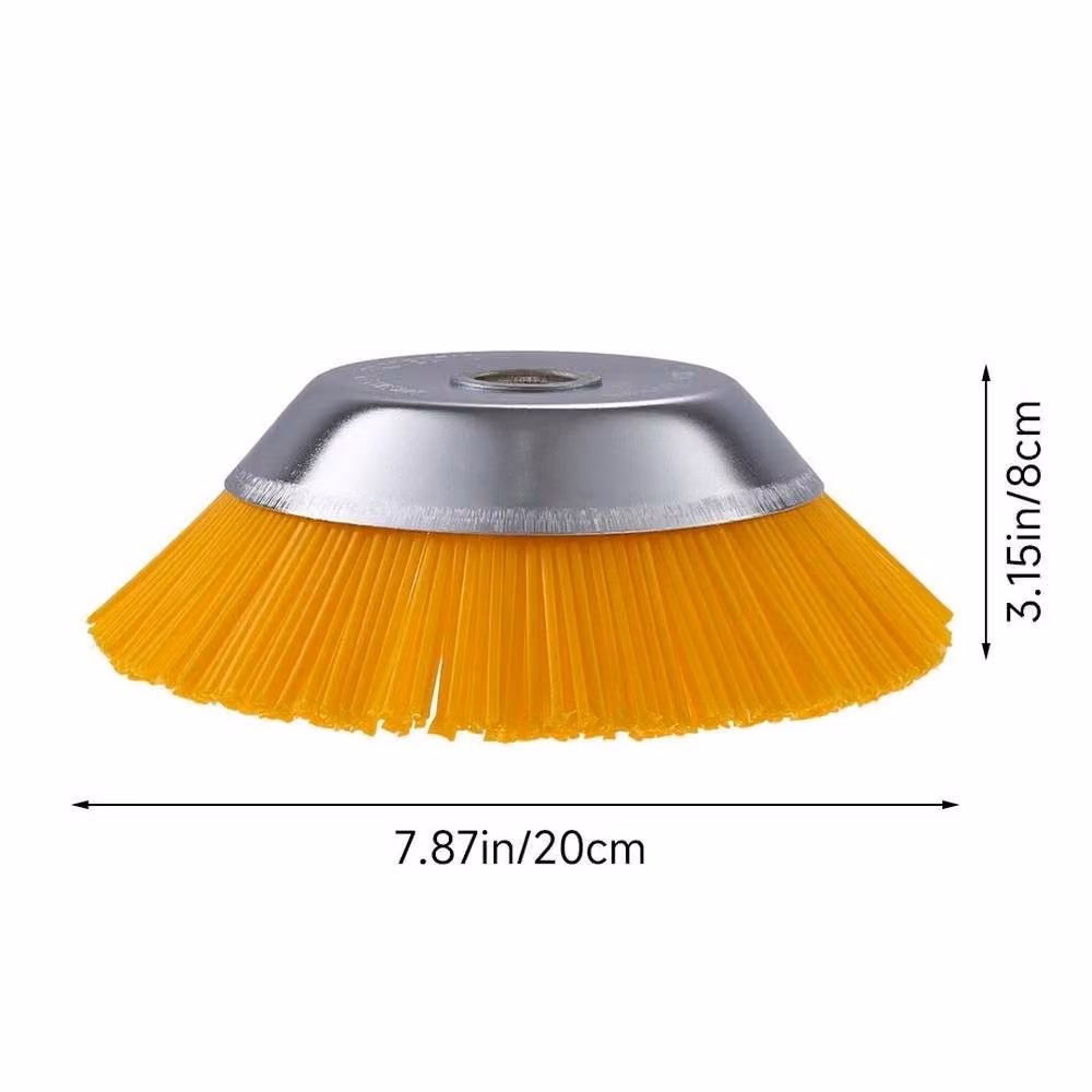 EONLION 8 Inch Nylon Brushcutter Strimmer Brush Head in Yellow – 2
