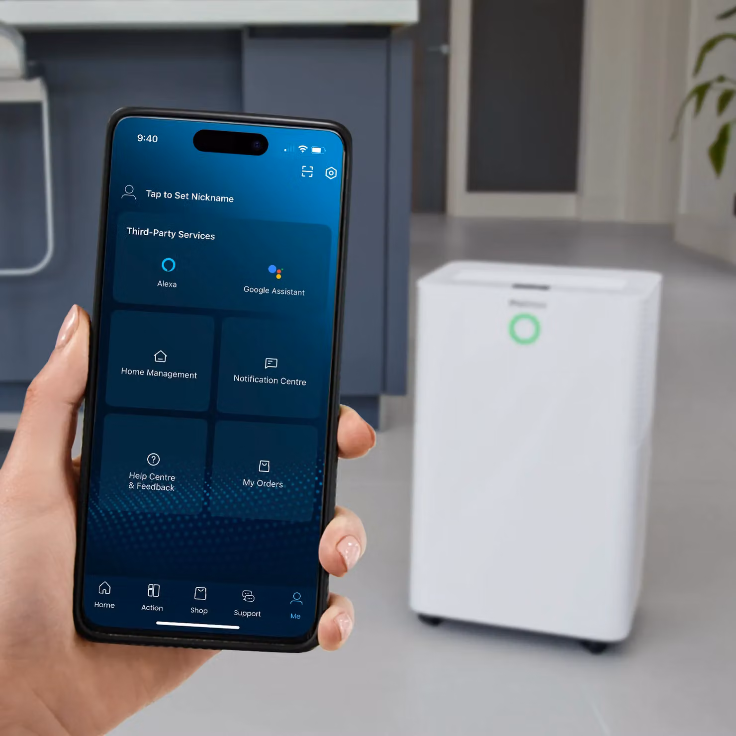 Pro Breeze OmniDry 20L Dehumidifier with Smart App Control in White – 3