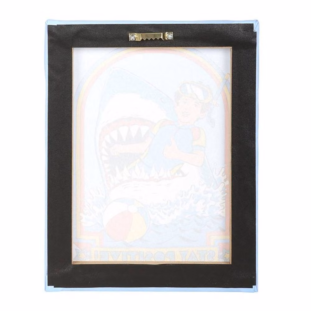 Uniqueful Stay Positive Retro Canvas Wall Plaque, Multicolour, W: 19 cm, H: 25 cm – 2