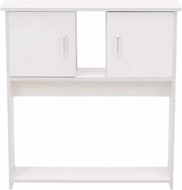 FORGEVIO White Wood Console Table for Hallways and Living Rooms – 1