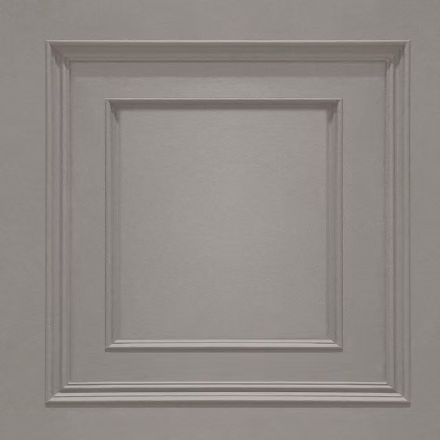 Belgravia Amara Wood Panel Geometric Textured Vinyl Wallpaper in Silver
