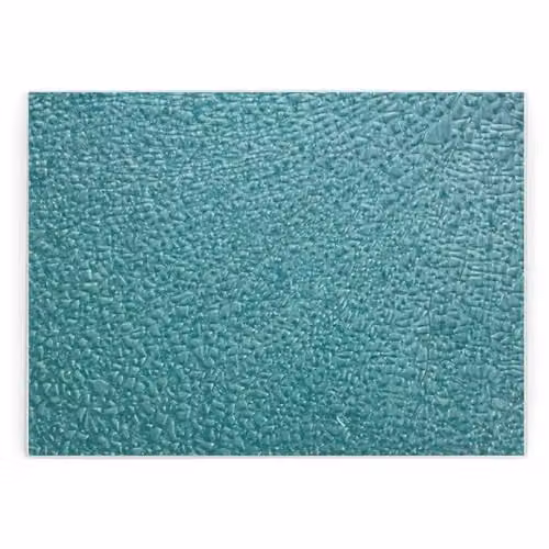 Purely Home Broken Glass Effect Rectangular Glass Worktop Protector in Turquoise, Blue and Multicolour with Non-Slip Feet, W: 39 cm x D: 28.5 cm
