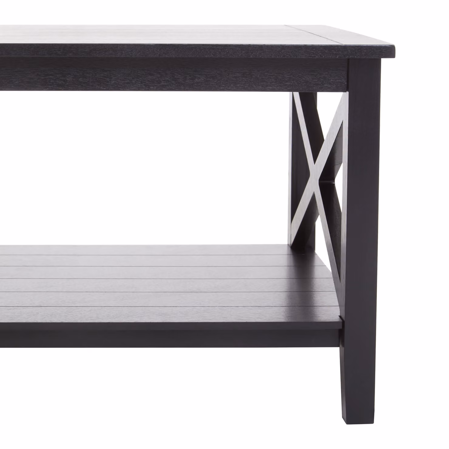 Orsina Black Rectangular Wood Coffee Table W/D/H: 120 x 60 x 45 cm – 5