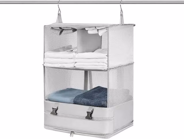 VOGREX Hanging Compression Packing Cube for Travel in Grey and Multicolour – 1