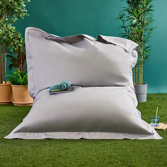 ICON Adults Giant Bean Bag Floor Cushion in Grey