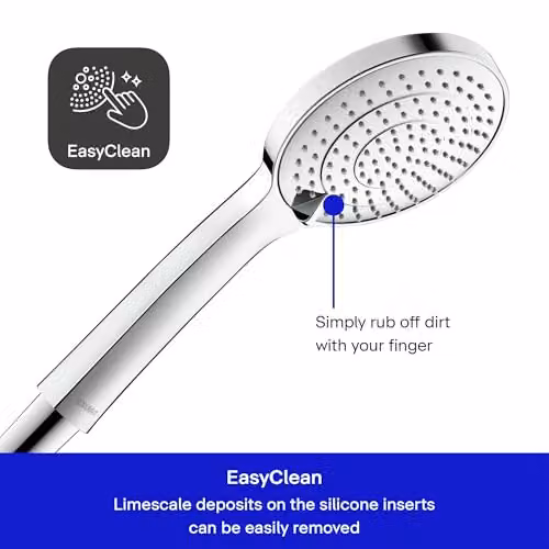Duravit Chrome Rain Hand Shower with Anti-Limescale Feature – 2