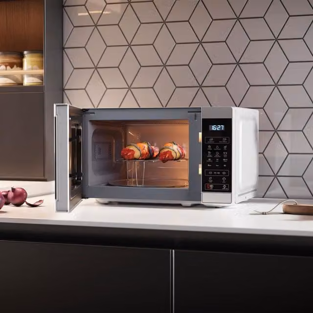 Sharp 20L 800W Grill Microwave Combi in Silver