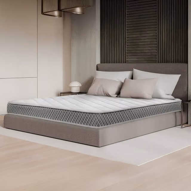 SleepMax Diamond Hybrid 18 cm Memory Foam and Innerspring Mattress, Grey, W: 140 cm, D: 200 cm