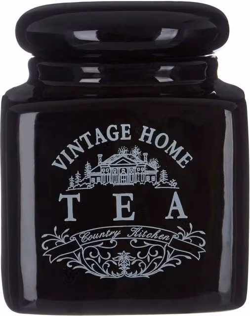Orsina Ceramic Square Black Tea Jar