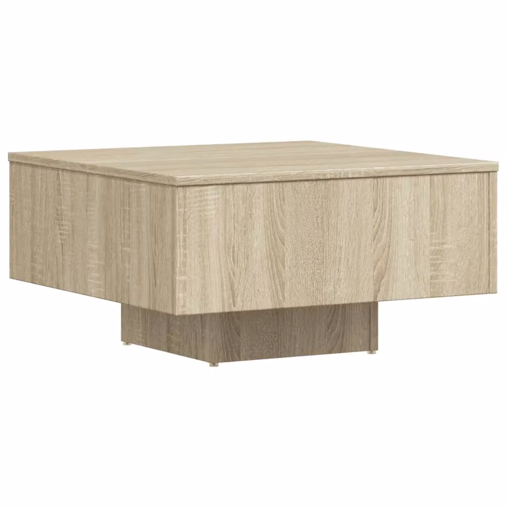 Berkfield Home Sonoma Oak Coffee Table in Brown, W/D/H: 60 x 60 x 31.5 cm – 2