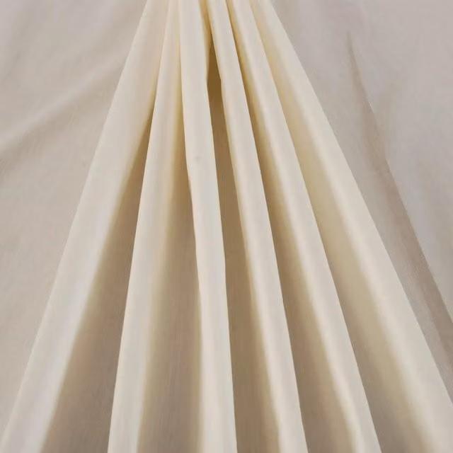 Terrys Plain Semi-Transparent Fabric Panel in Beige Poly Cotton Lining, 54 inch