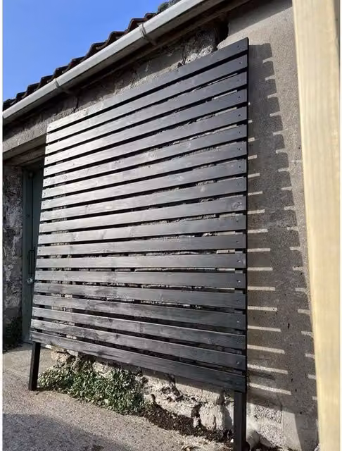 Buttercup Farm ULTRA Wall-Mounted Impregnated Wood Trellis in Black or Multicolour, H 180 cm x W 8 cm x D 7 cm