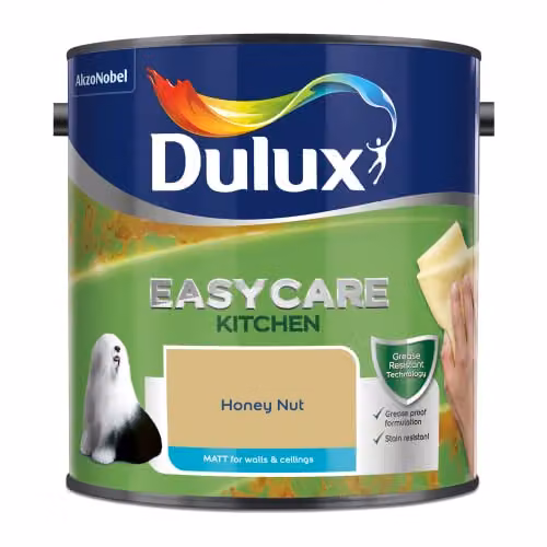 Dulux Easycare Kitchen Matt Emulsion Paint, Honey Nut, 2.5 l – 2