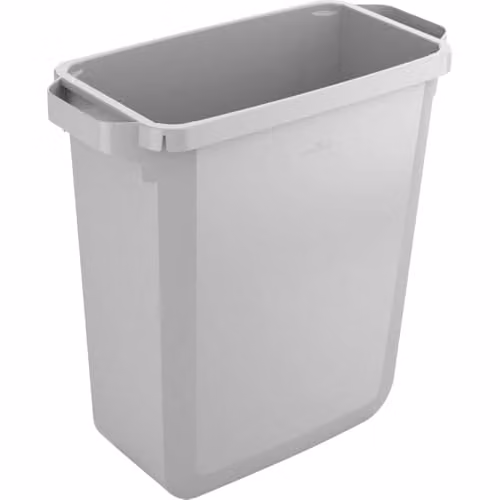 Durable Durabin 60L Waste Bin with Flip Lid, Grey, Made from Recycled Plastic