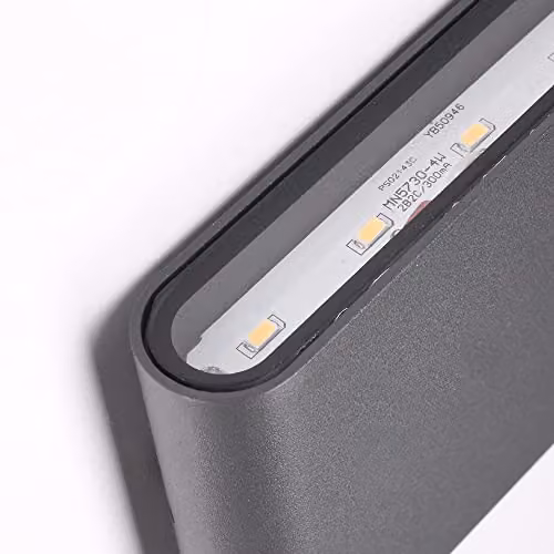 Netlighting Forlight Slim LED Outdoor Wall Light in Urban Grey IP54 – 4