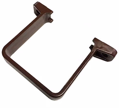 FloPlast 65mm Square Flush Down Pipe Clip, Brown