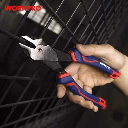 WORKPRO Blue Chrome Vanadium Side Cutter Pliers – 4