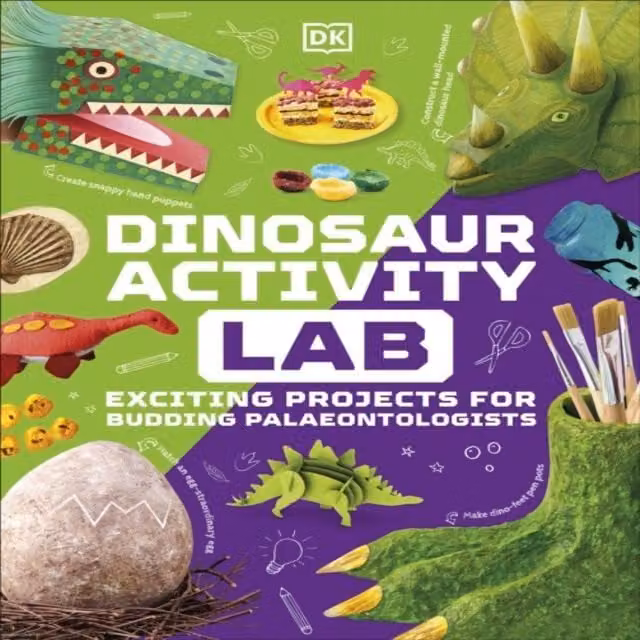 DK Dinosaur Activity Lab Hardback Book, Multicolour