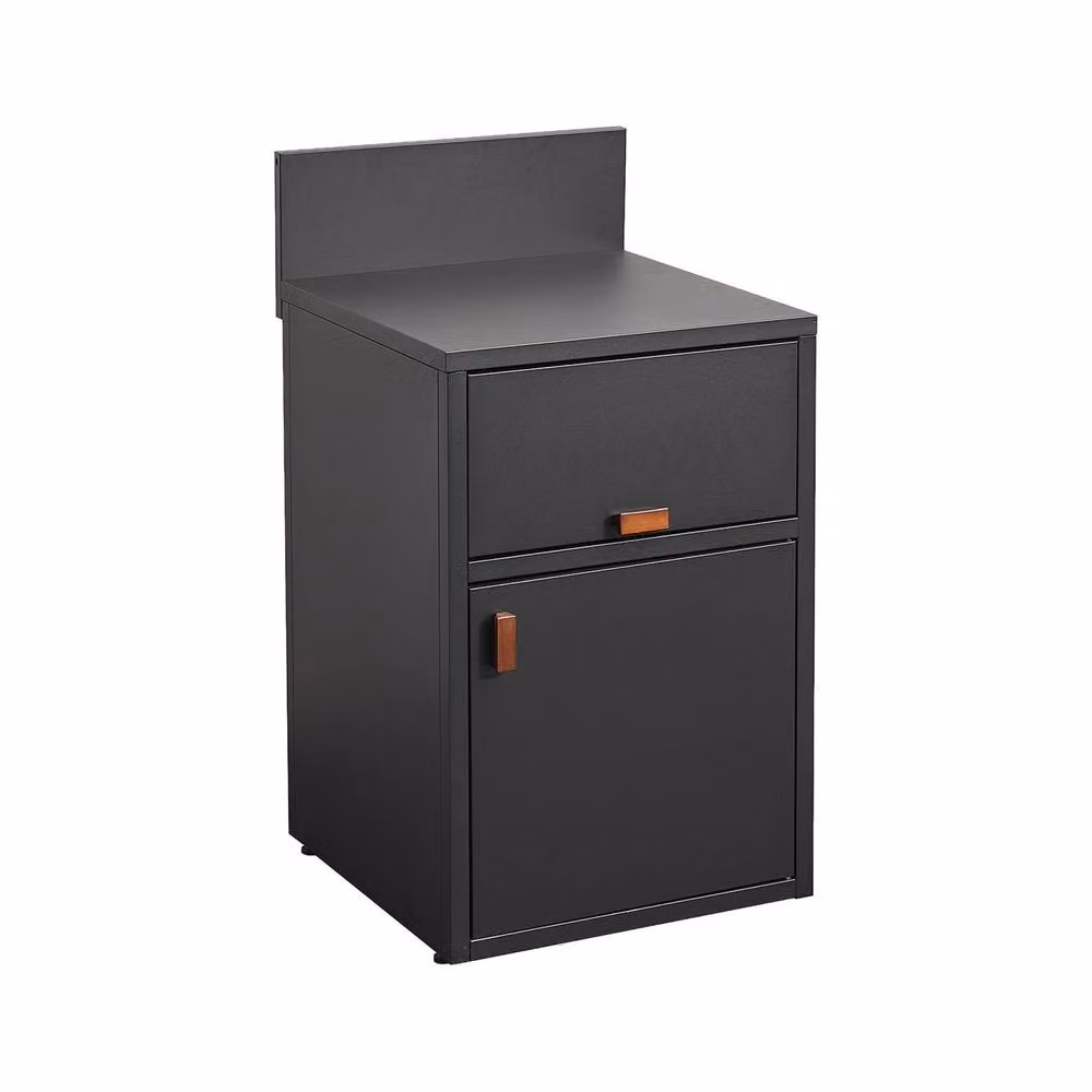sweeek Black Steel Outdoor Kitchen Storage Module with 2 Doors, W: 60 cm, D: 60 cm, H: 110 cm – 2