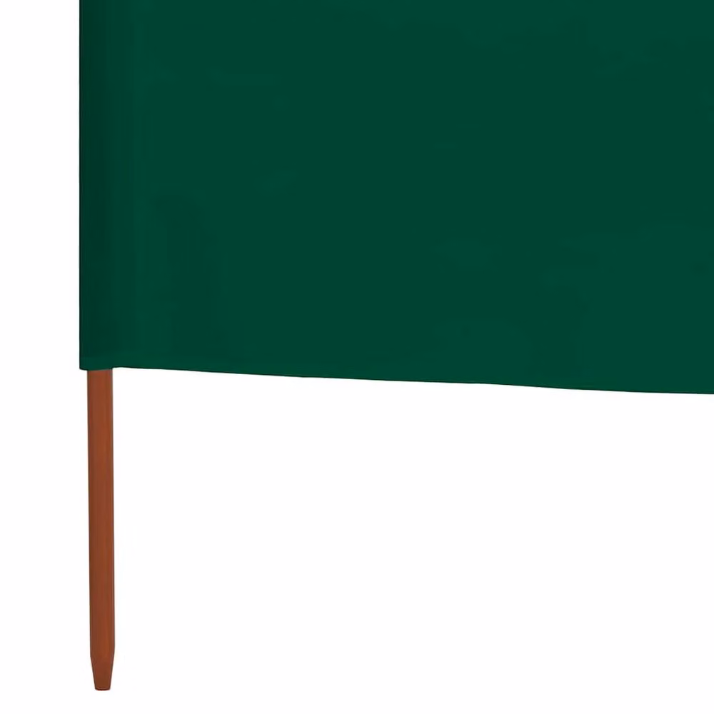 Berkfield Home 3-Panel Freestanding Wooden Paravent Wind Screen, Green, W: 400 cm, H: 80 cm – 4
