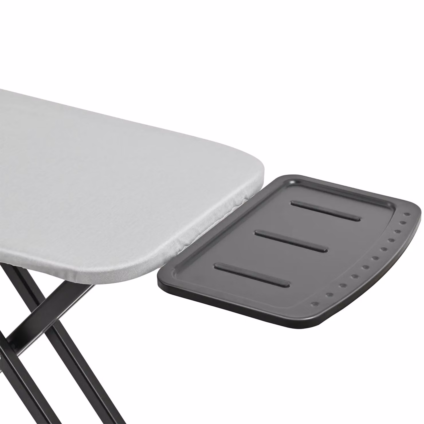 Xample Lightweight Foldable Ironing Board with Adjustable Height and Iron Rest in Grey – 3