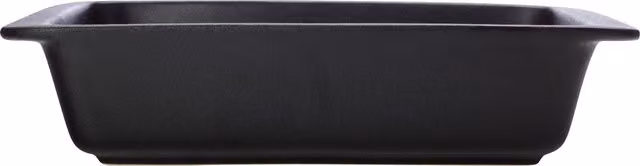 Maxwell Williams Caviar Black Stoneware Rectangular Lasagne Dish with Handles, 35cm