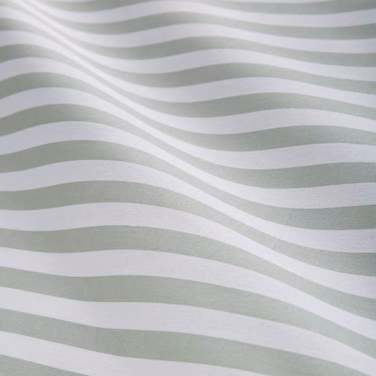 HomeSpace Direct Striped Duvet Cover Set in Green