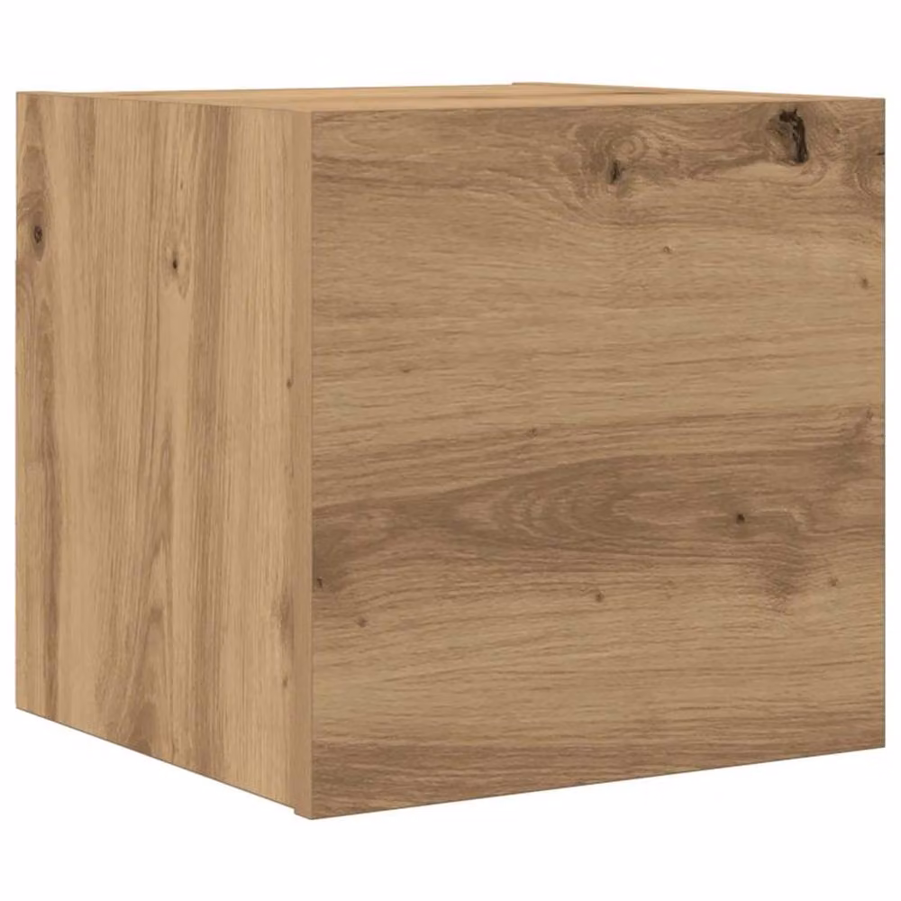 Berkfield Home Artisan Oak Wall Mounted TV Cabinet, Brown, W: 30.5 cm, D: 30 cm, H: 30 cm – 3