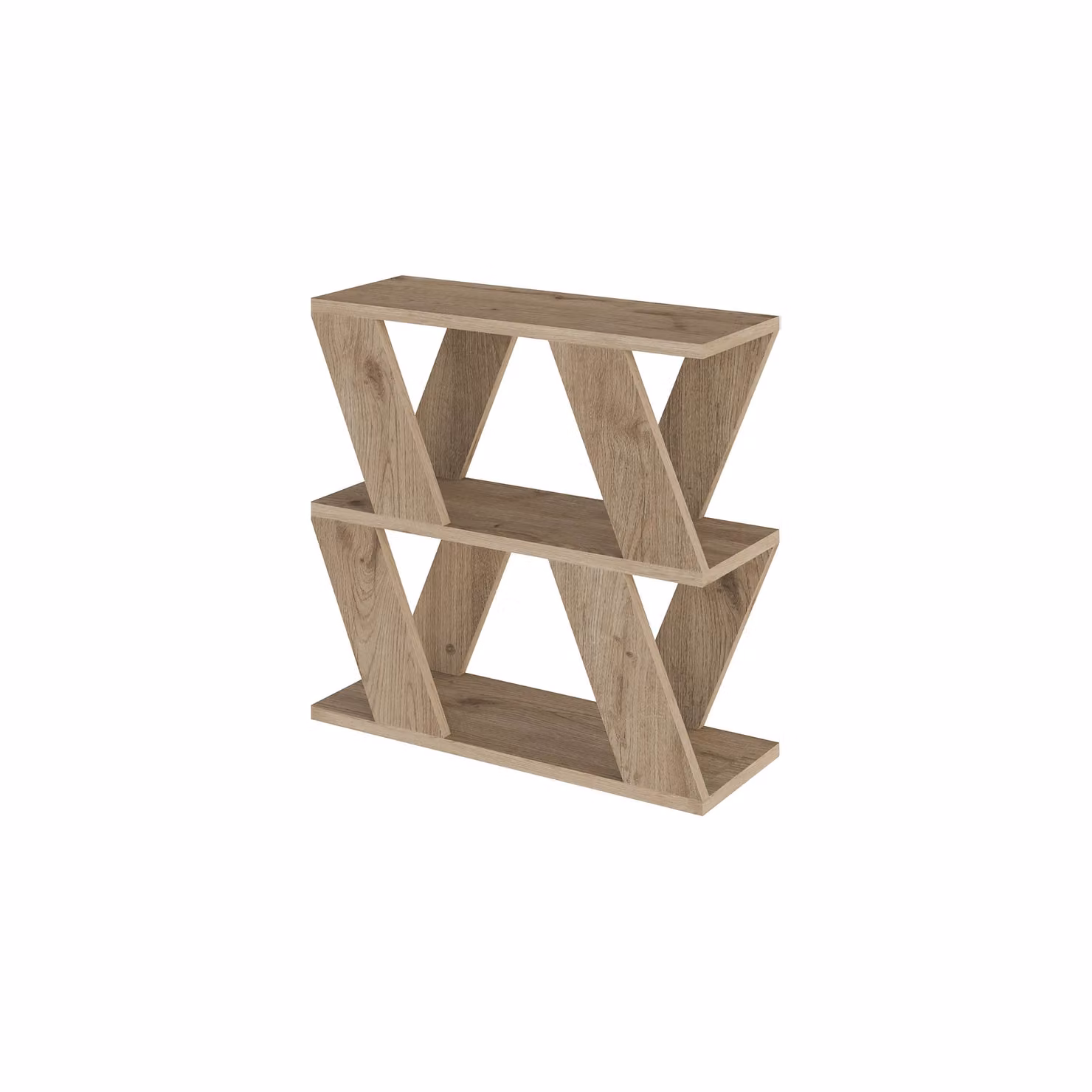 Decortie Lazena Modern 3-Tier Side Coffee Table in Light Brown – 2