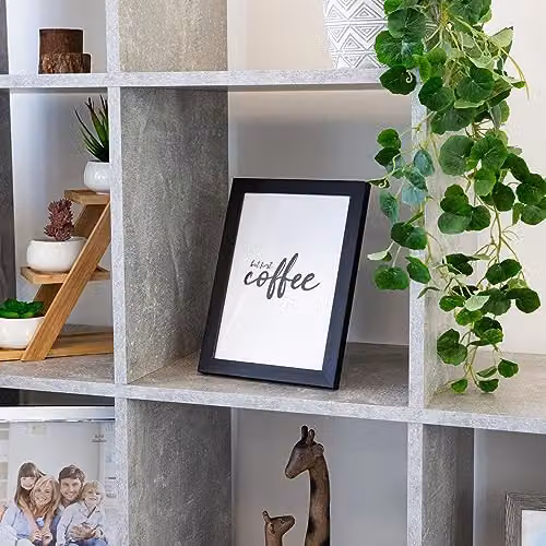 Happy Homewares Modern Black Rectangular A5 Picture Frame for Wall or Tabletop, W: 15 cm, H: 21 cm – 7
