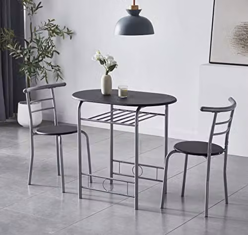 MCC Direct Barley Dining Table and Chairs Set in Black – 1