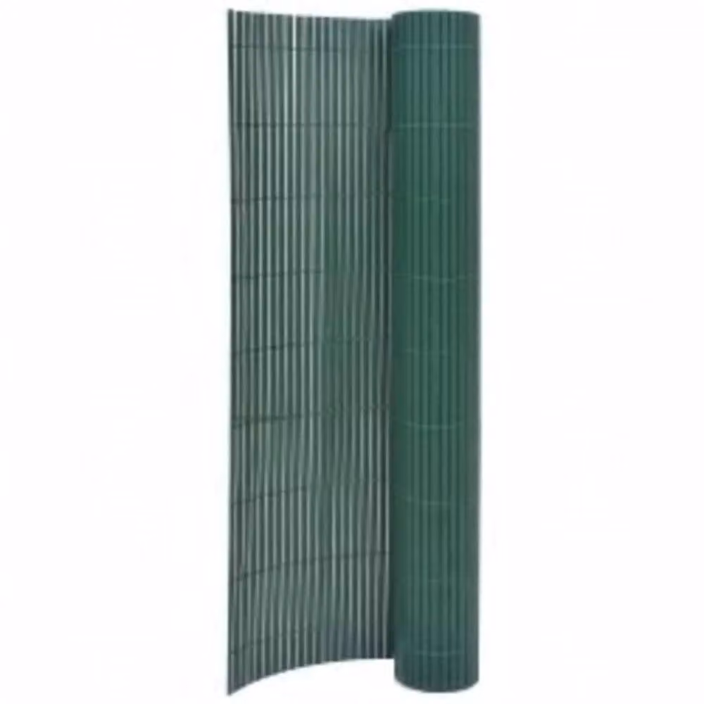 Berkfield Home Durable Double-Sided Green PVC Garden Fence Strip, H: 110 cm, W: 400 cm – 2