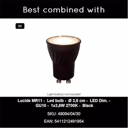 Lucide Ritmo Adjustable Ceiling Spotlight in Brown, Diameter: 15 cm, 2xGU10 – 5